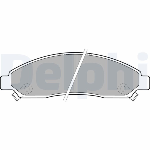 Delphi LP2037 Bremsbelagsatz, Scheibenbremse Passend FüR Isuzu-image