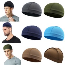 Men Woman Skull Cap Quick Dry Sports Sweat Beanie Hat Great Cycling Dome Caps
