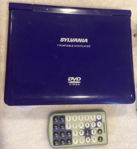 Sylvania Portable 7” DVD/CD Player SDVD7015 Tested/Working W/Cord And Remote - Picture 2 of 5
