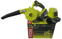 Ryobi 18V One+ R18TB 220 2X2Ah Akku GebläSe Werkstatt Laub BlasgeräT BläSer