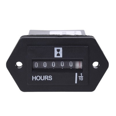 Engine Hour Meter Replacement Gauge ABS Dust-proof Damp-proof Mechanical