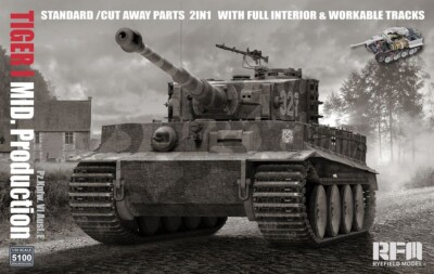 RYEFIELD MODEL RFM RM-5100 1/35 Tiger I Mid Production w/ Full Interior