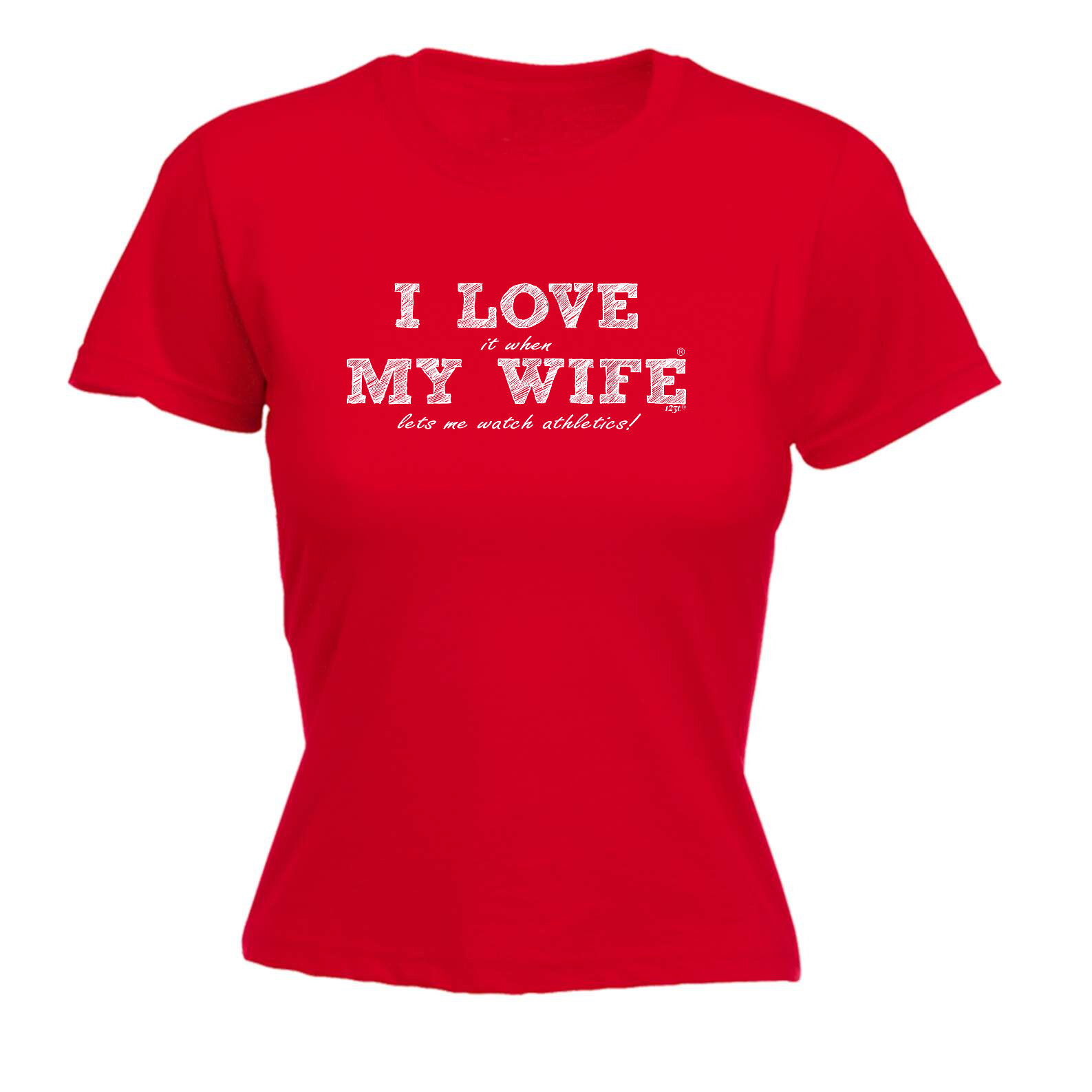 Love It When My Wife Lets Me Watch Athletics - Womens T Shirt Funny T-Shirt Gift