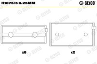 Glyco Kurbelwellenlager FüR Fiat Doblo 119 1.6 16V Stilo 192 192_ Lancia Lybra