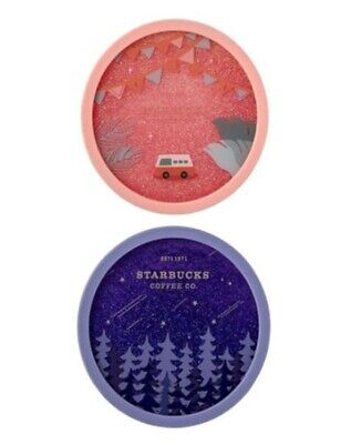 Starbucks Korea 21 Summer PINK glitter coaster Starbucks Korea 21 Summer PINK glitter coaster
