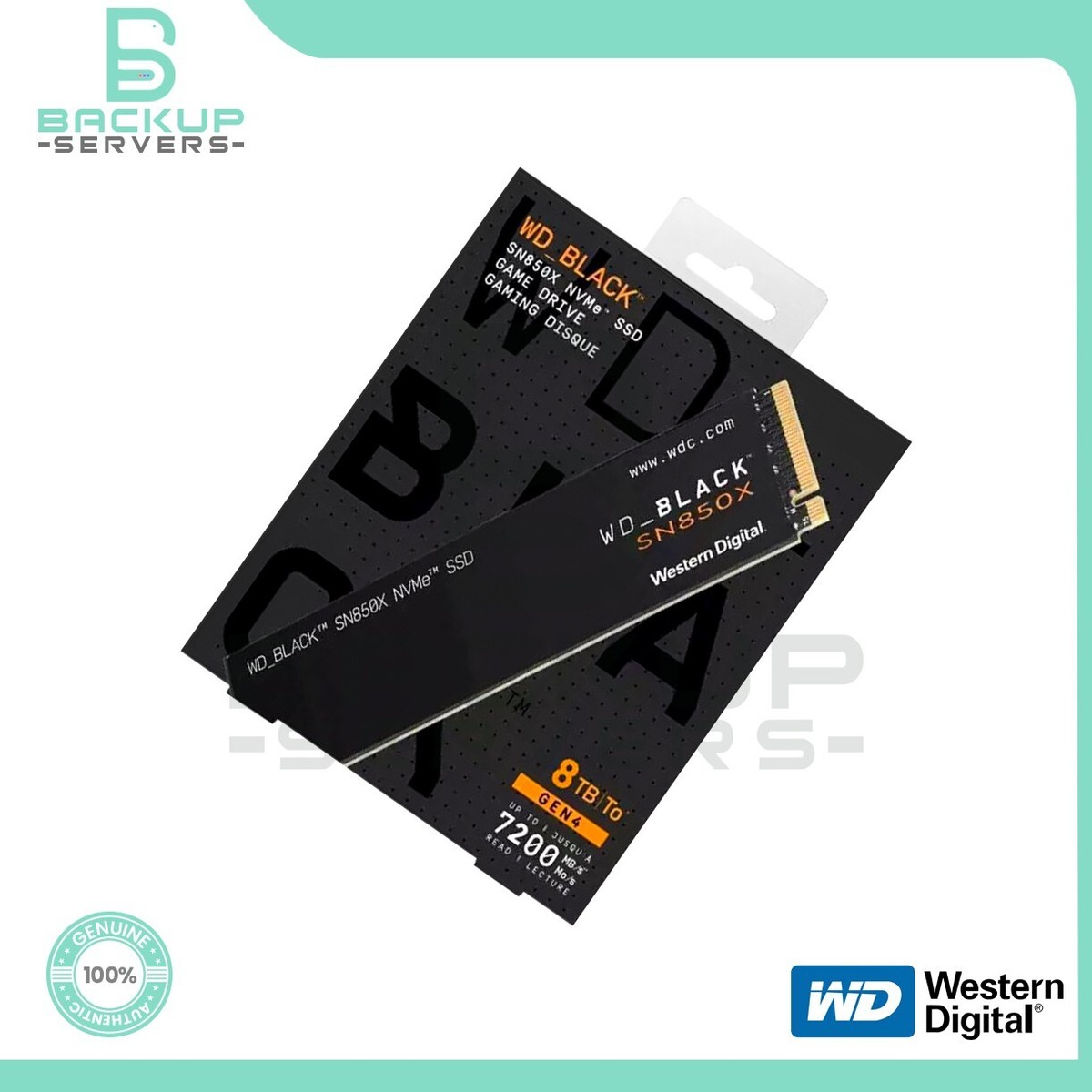 Western Digital SN850X 8TB PCI-e 4.0 NVMe M.2 2280 Solid State