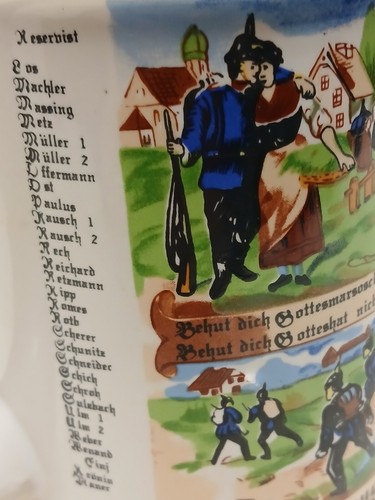 Vintage Original BMF Biereidel "Garnison Trier" Regimental Beer Mug Germany - Picture 5 of 9