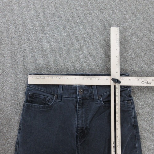 L.L. Pantalones de mezclilla Bean para mujer 6 negros desgastados calce clásico pierna recta 26x28,5* - Imagen 5 de 22