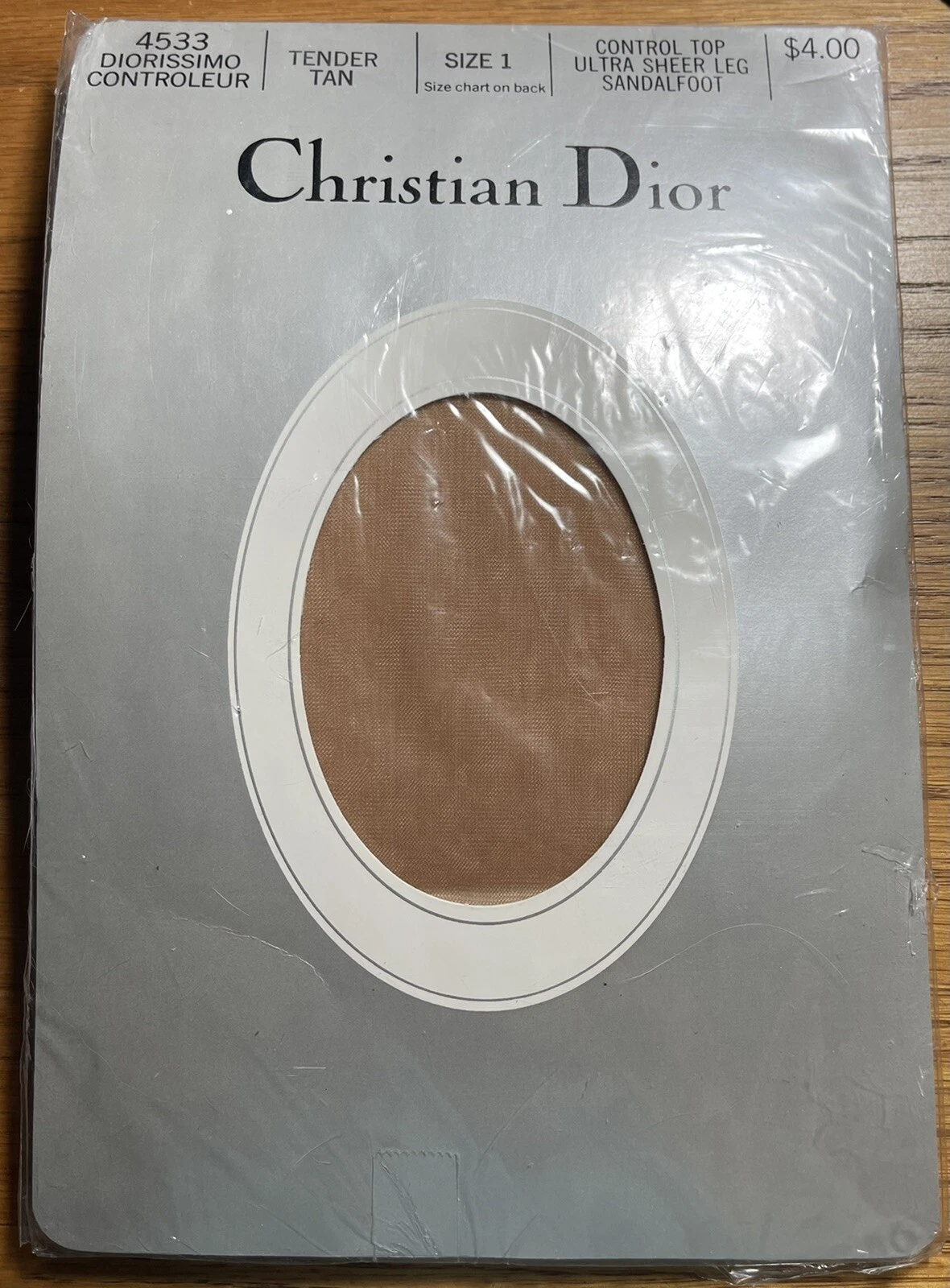 Pantalon de contrôle vintage Christian Dior taille 1 ultra pur bronzage tendre neuf