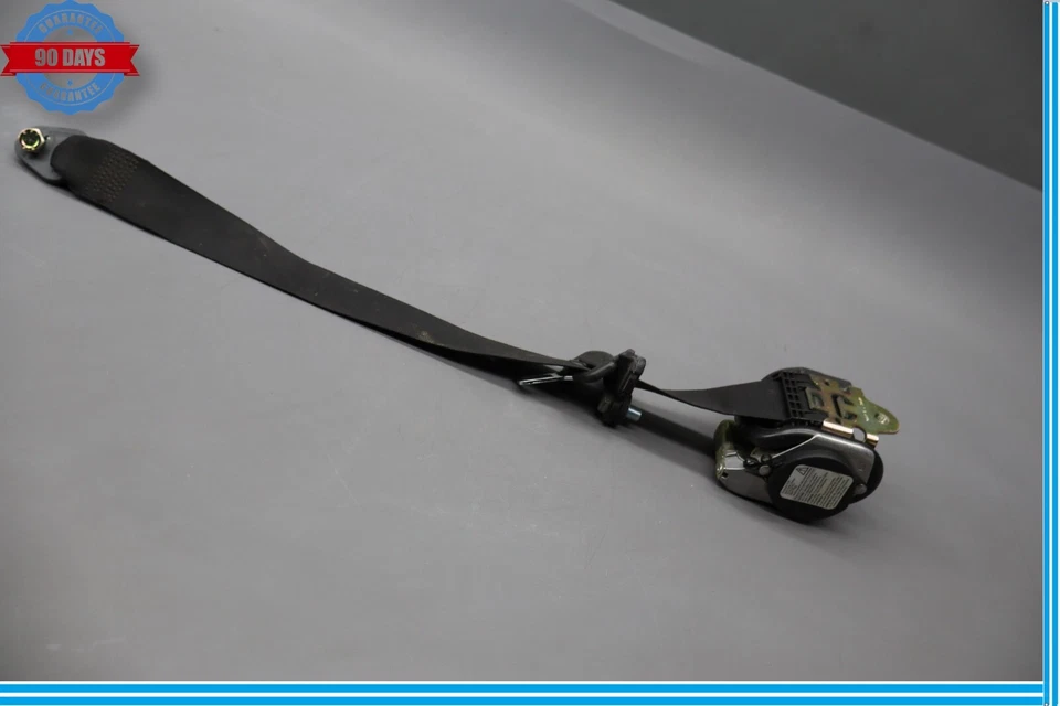 Cinturón de seguridad delantero izquierdo 99-04 Mercedes R170 SLK230 negro OEM Foto 3 de 4