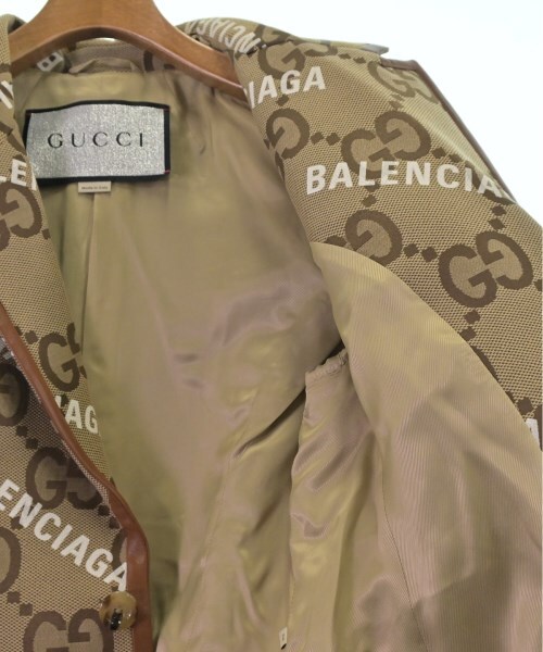 GUCCI Coat (Other) BeigexBrownxWhite(Total pattern GUCCI Coat (Other) BeigexBrownxWhite(Total pattern