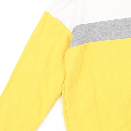 New Look Womens Yellow Cotton Blend Henley Sweatshirt Size 6 - Picture 11 of 12