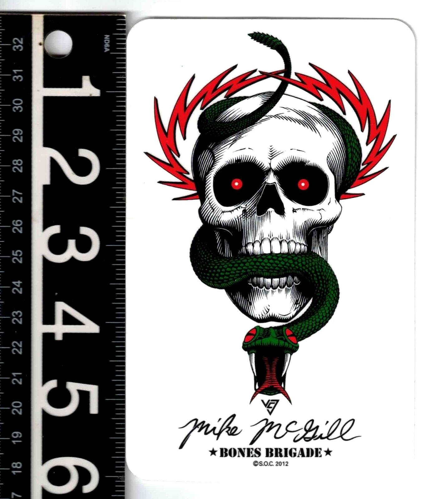 Bones Mike McGill Sticker 3.75 in x 6 in Multicolor Powell P