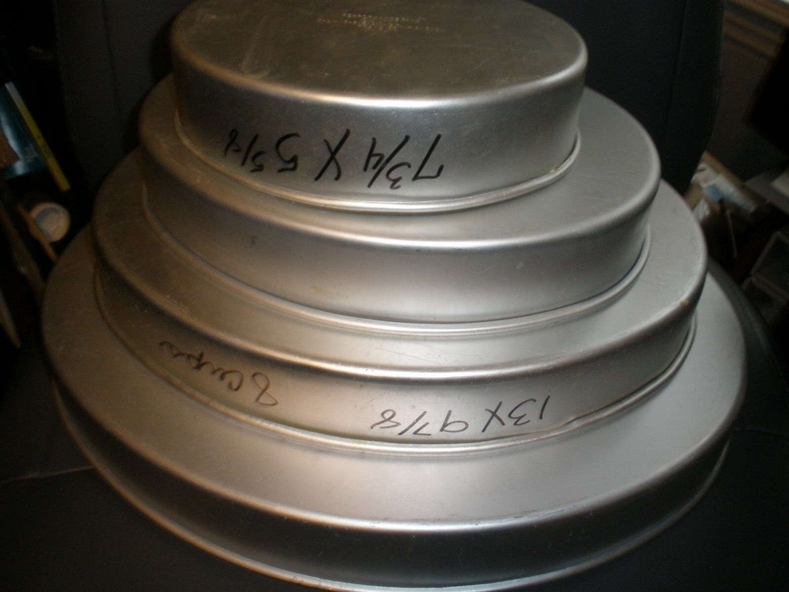 Wilton 4 Piece Oval Pan Set Vintage Wedding Cake Pans, Tiered Cakes. eBay