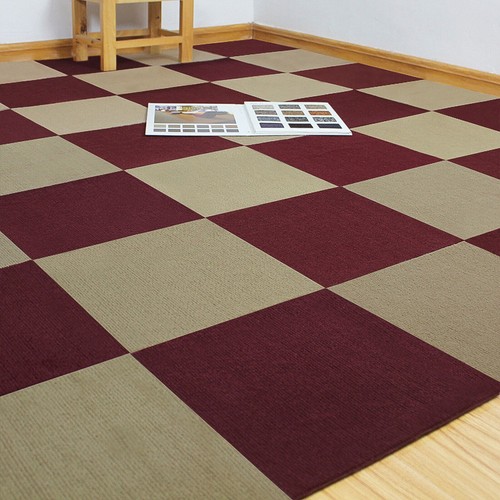 12/24Tiles 24Sqft Squares Carpet Tile Self Adhesive Carpet Non-slip Anti-wrinkle - Picture 4 of 32