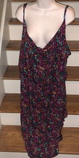 AVA & VIV Mermaid Floral New Sleeveless Lined Losse Fit Dress Sz 4X NEW ❤️tb138