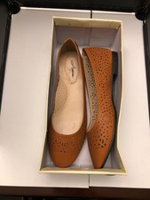 perforated flats women's shoes