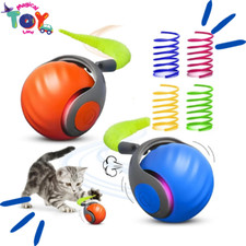 Automatic Moving Smart Toy Ball with Replacement Tail for Indoor Bored Cats/Dogs