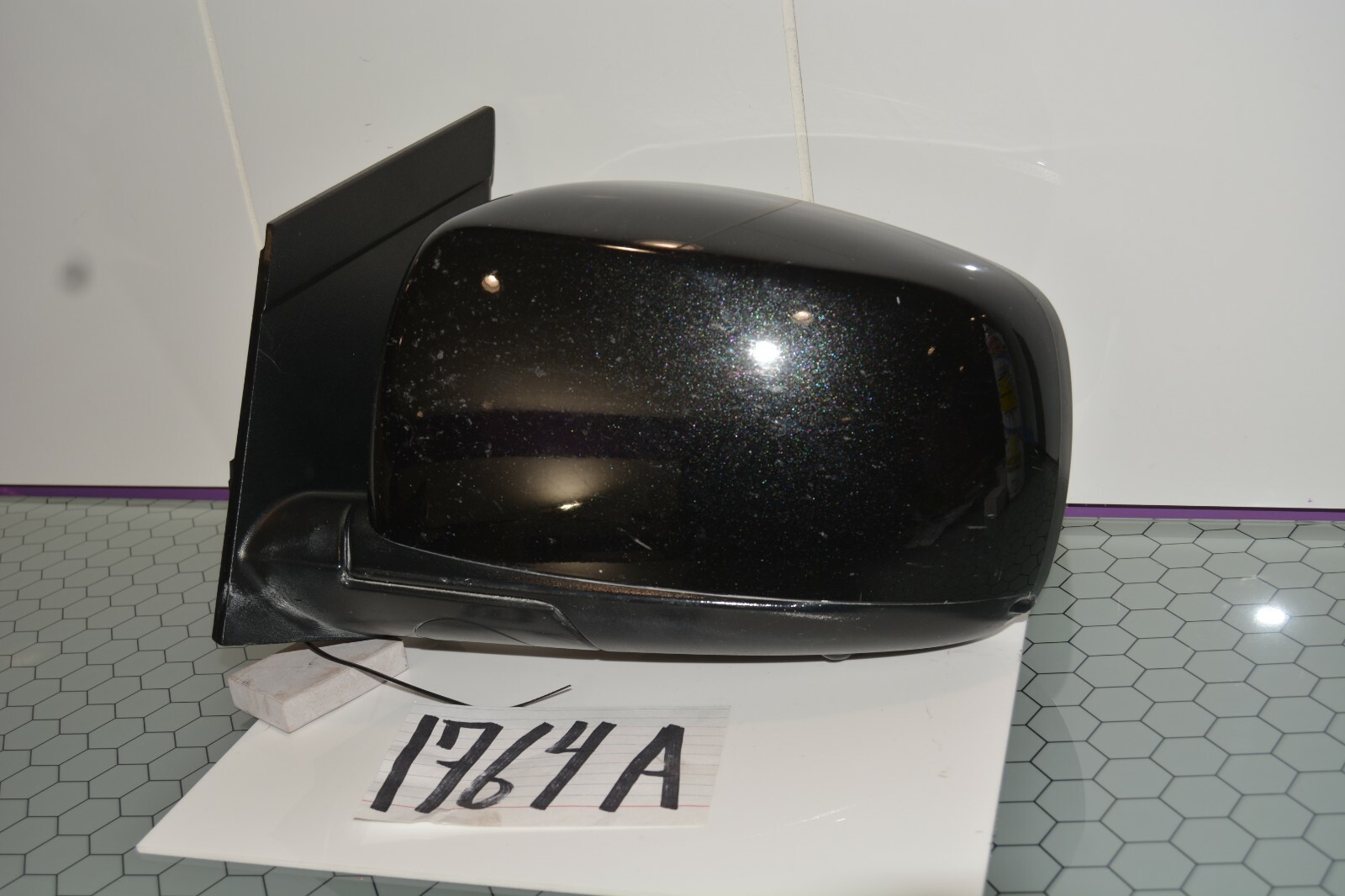 08 09 10 Caravan DRIVER side Mirror Used Power Black Color #1764-A