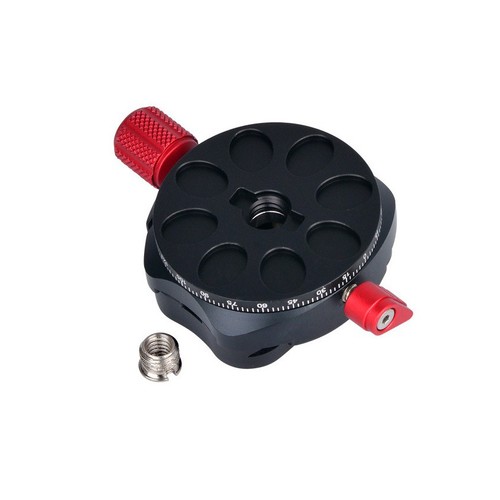 Mini 1/4" cabeza panorámica de 360 grados con montaje en placa de liberación rápida para cámara trípode - Imagen 4 de 6