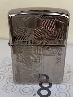 ZIPPO LIGHTER SHIMMER 33S SILVER PLATE DOUBLE FACE 1996 NEW NUOVO 