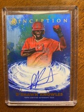 D'Shawn Knowles 2021 Bowman Inception Primordial Prospect Auto 15/75 Angels