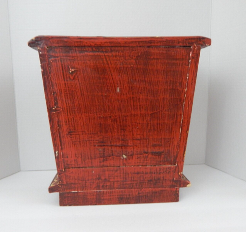 Vintage Holz Schmuck Schmuck Schmuck Box/Truhe mit bemalter Sonne Mond & Sterne * einzigartige Form - Bild 5 von 17