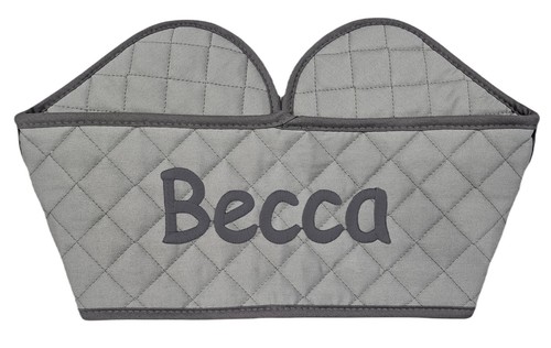 Personalised Double Oven Gloves Christmas Gift Mum Nana Grandma Cooking Baking - Picture 6 of 9