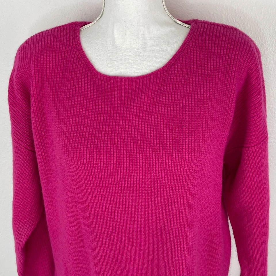 Andrea Jovine туника свитер винтажный размер L новый шерсти Angora ярко-розовый пуловер - Изображение 2 из 4