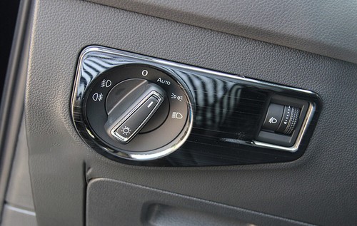 Function Control Button Frame Trim For Volkswagen Tiguan 2017-2021 Black Steel - Picture 3 of 4