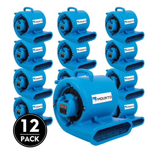 MOUNTO AM33 1/3HP 2000+ CFM Air Mover Blower Fan For Water Damage ( 12