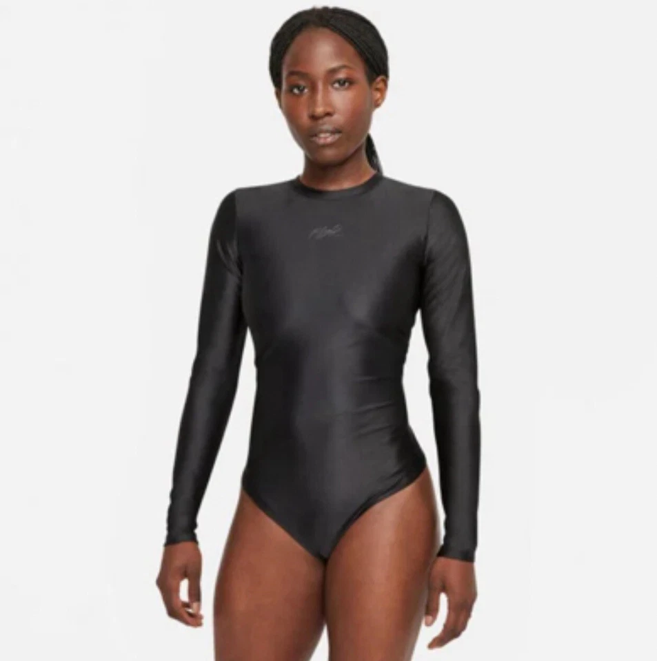 Body Jordan Flight Manga Larga Tanga Leotardo Rashguard Talla 0-2 XS Foto 3 de 4