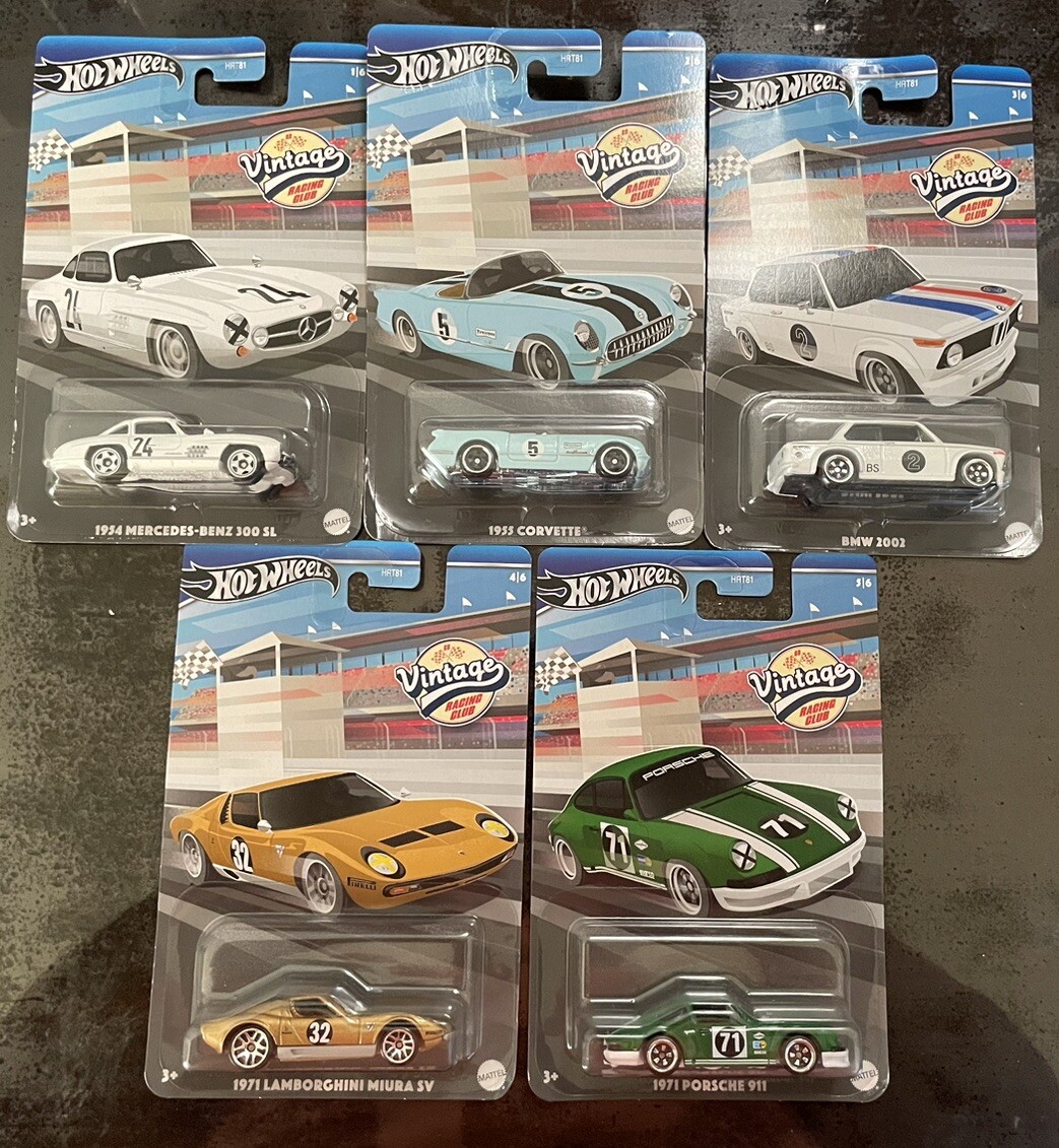 2024 HOTWHEELS VINTAGE RACING CLUB SET OF 5 - NO CHASE | eBay