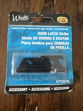 Wright Black Spring Loaded STRIKE CATCH w/ Screws For Storm Screen Door Handle