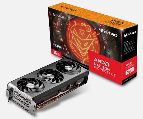 SAPPHIRE Nitro+ Radeon RX 7800 XT Gaming OC 16GB GDDR6 Gamer AMD Grafikkarte OVP