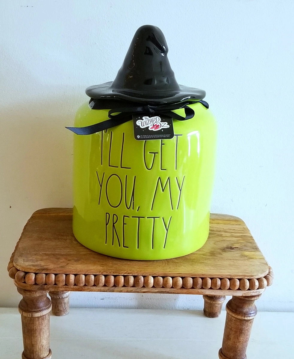 RAE DUNN Wizard of Oz Wicked Witch Canister with Hat Topper Lid NEW