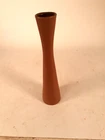Van Briggle Mid Century Modern Vase, Matte Brown Glaze, 11.5 Inches Tall