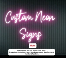 Free Design Personalised Custom Neon Signs LED Night Light Wall Mount Wedding
