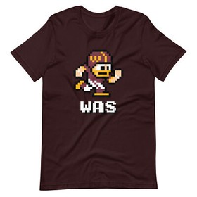 Washington Commanders NES Football Player 8-bit Tecmo Super Bowl Nintend T-Shirt