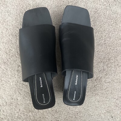 Proenza Schouler clogs leather black size 38