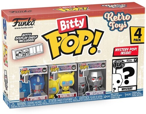 FUNKO Bitty POP!: Retro Toys - Transformers 4-Pack [New Toy