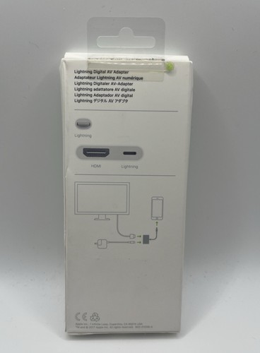SEALED Original Box-Apple Lightning to HDMI Digital AV Adapter (MD826AM/A) A1438 - Bild 2 von 4