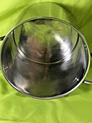 USED 10.25" Stainless Steel Stockpot Kitchen Cookware - Picture 4 of 8