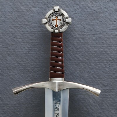 The Accolade Sword of the Knights Templar - Handmade Medieval Sword W/Scabbard