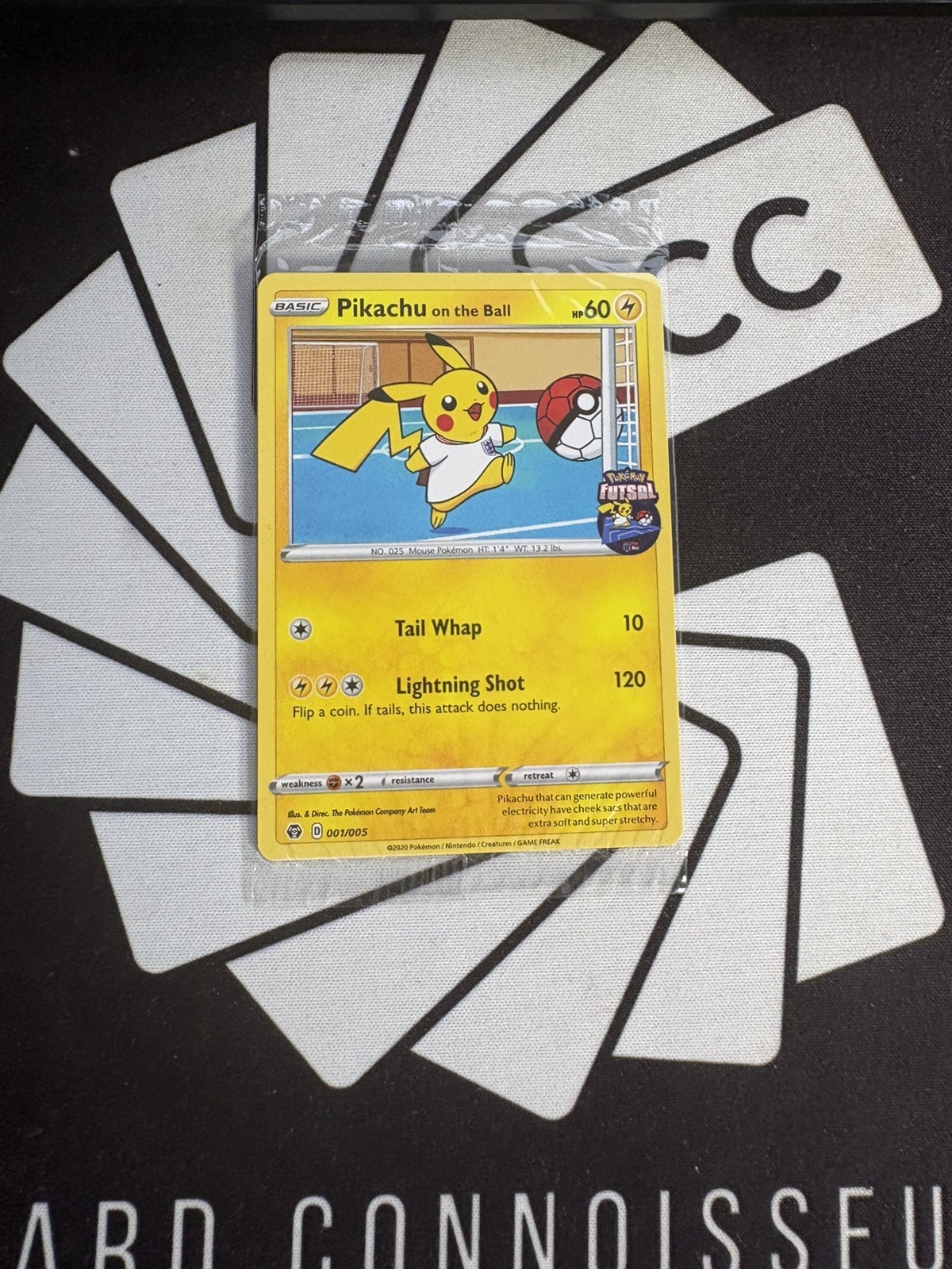 Pikachu On The Ball #1 Pokemon Promo  Sealed Pokemon back seal 