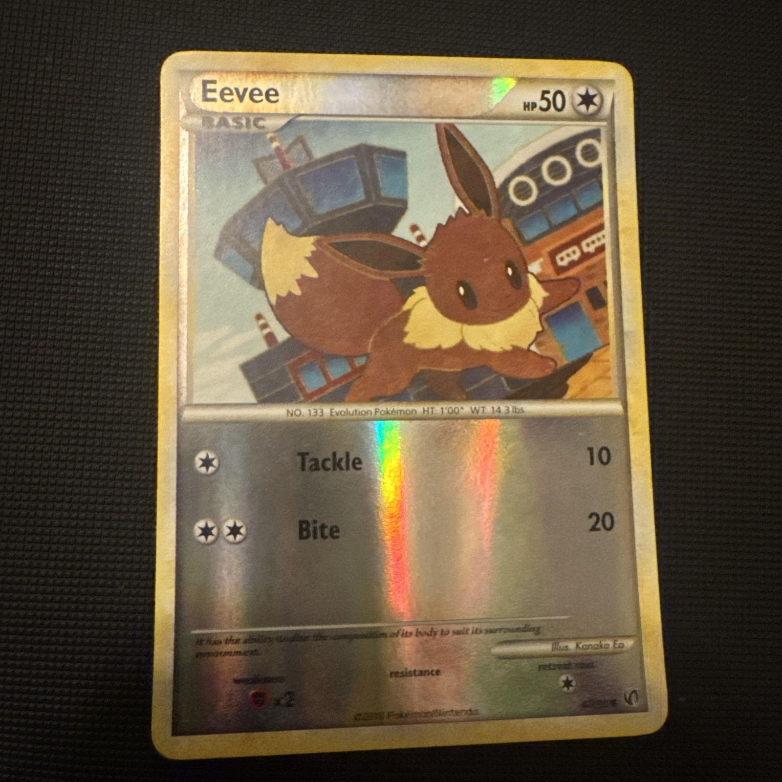 Eevee 47/90 Undaunted Reverse Holo Pokemon card