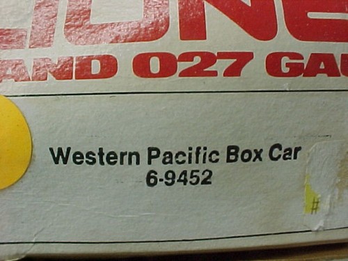 Coche de carga Lionel 6-9452 calibre O Pacífico occidental #9452 (B) | Zustand: Used