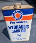Permatex Hydraulic Jack Oil 1 Quart Metal Advertising Can - Empty — photo 1