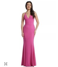 NWT 198 Dress the Population Iris High-Slit Evening Gown Size Medium