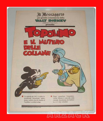 TOPOLINO supplemento IL MESSAGGERO 6 Gennaio 1990 - Picture 1 of 1